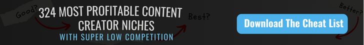 324 Content Creator Niches